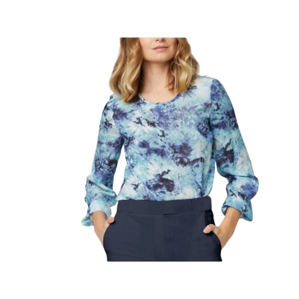 $179 Etcetera Visionary Boho Top 100% Silk Size 2 / XS NWT